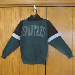 GALT SAND BOY'S SIZE L (16 / 18) SWEAT SHIRT GREEN BLACK MICHIGAN STATE SPARTANS